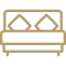 bed Doppelbett in gold